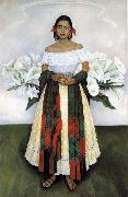 Diego Rivera Portrait of Dabi painting